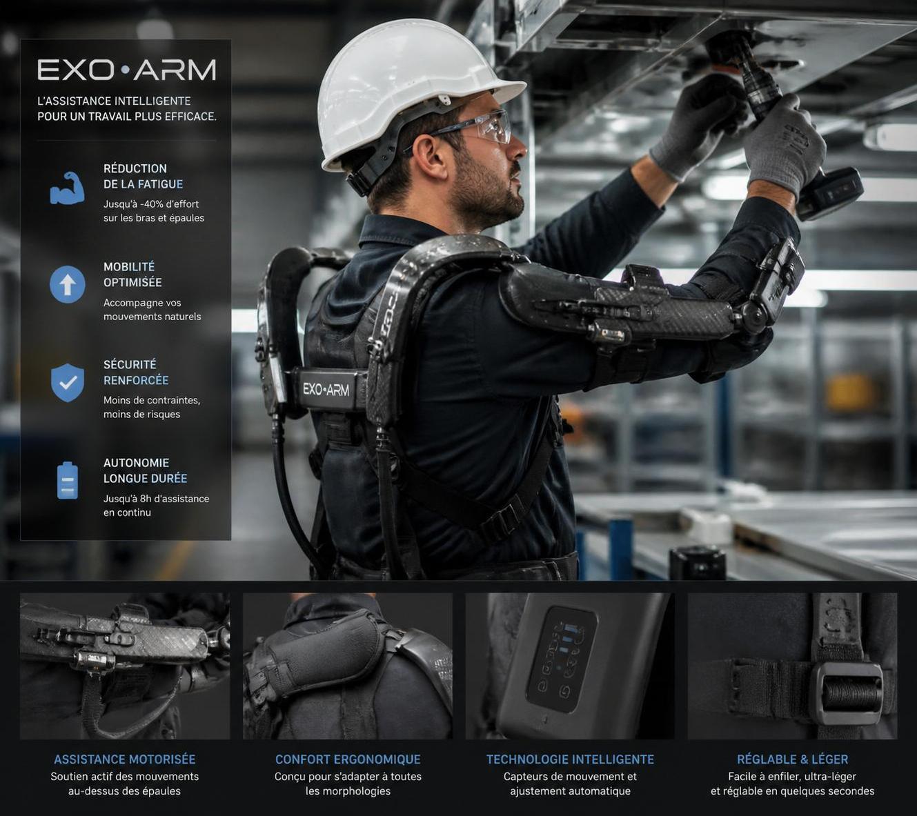 découvrez les prix des exosquelettes pour les bras et comment ils peuvent améliorer la mobilité et réduire la fatigue au travail.