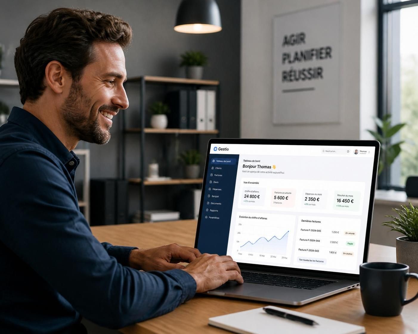 adminsta : simplifiez la gestion administrative de votre entreprise grâce à un outil efficace et facile à utiliser, conçu spécialement pour les entrepreneurs.