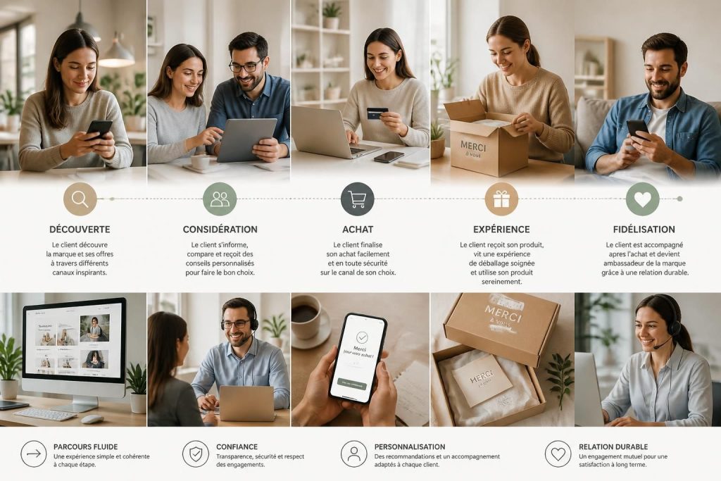 découvrez comment optimiser chaque étape du parcours client pour améliorer l'expérience, augmenter la satisfaction et fidéliser durablement vos clients.