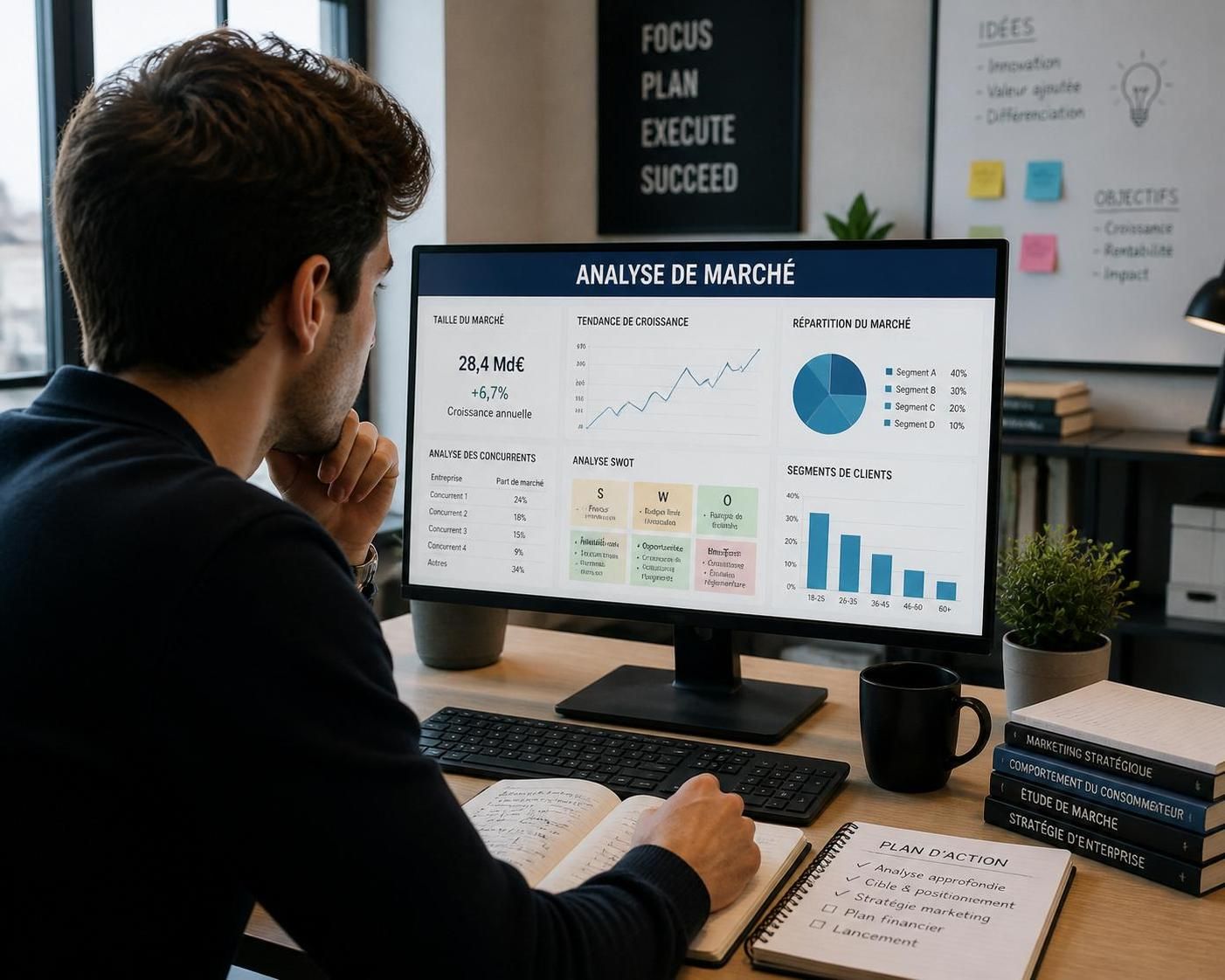 découvrez pourquoi réaliser une étude de marché est essentiel pour le succès de votre entreprise avant son lancement, en comprenant votre marché, vos clients et la concurrence.