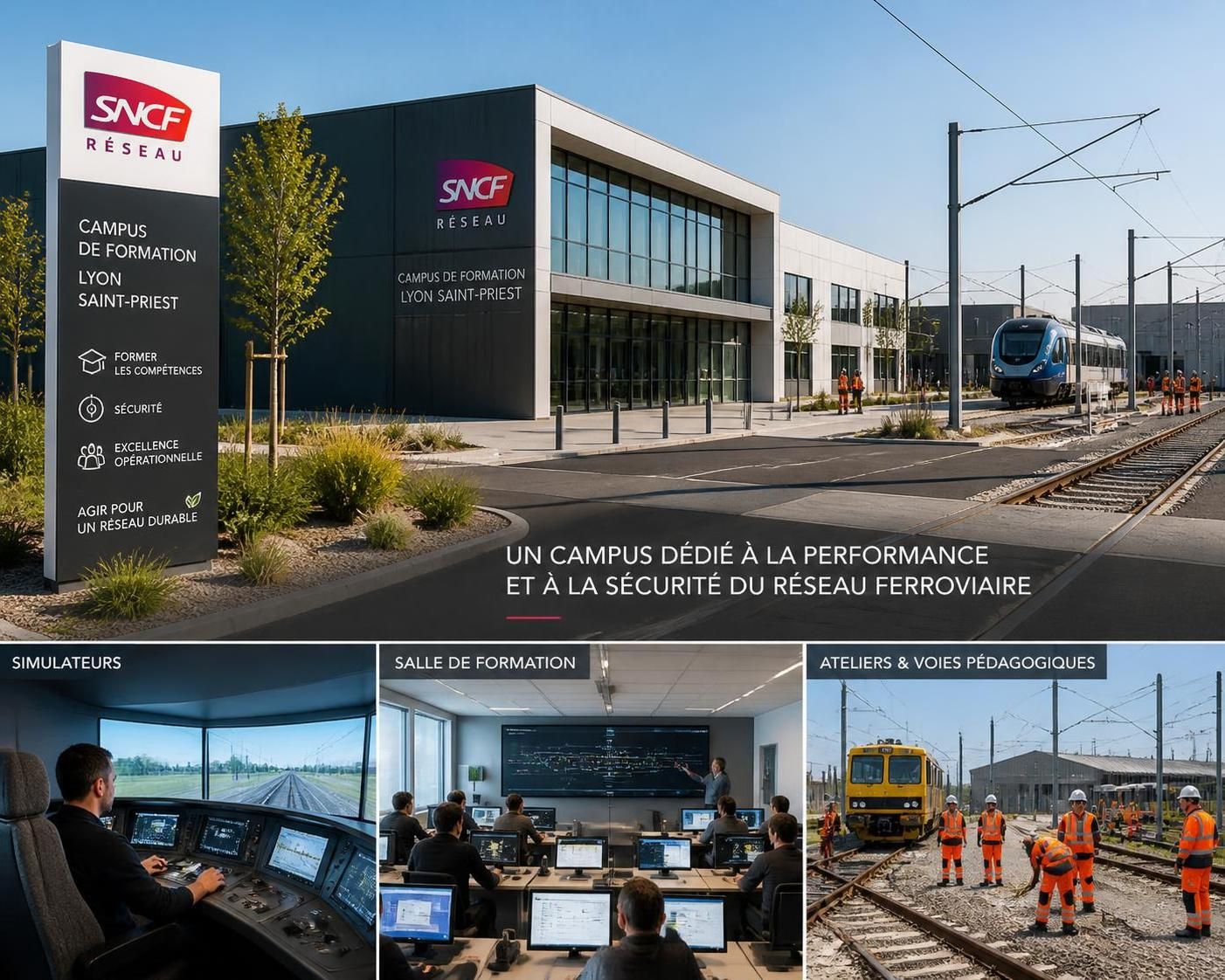 découvrez les formations proposées par sncf réseau campus lyon saint-priest pour développer vos compétences et dynamiser votre carrière dans le secteur ferroviaire.